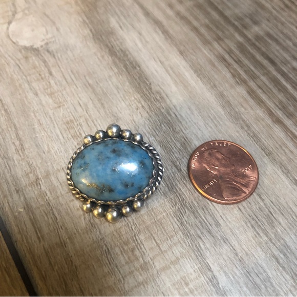 Denim Lapis Silver Pin 💙 - Picture 5 of 8